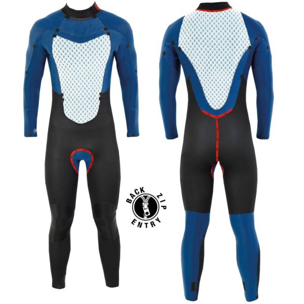 Fighter back zip blue inside