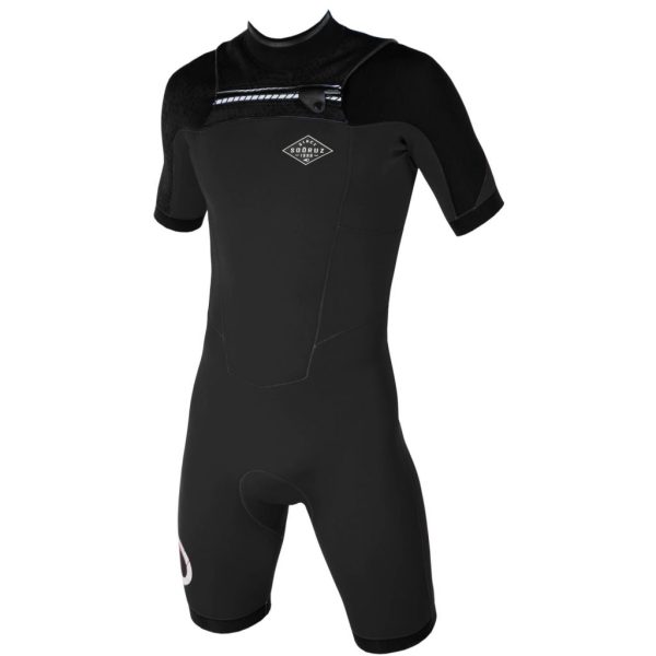 FIGHTER Shorty SS Front-zip Black 2020