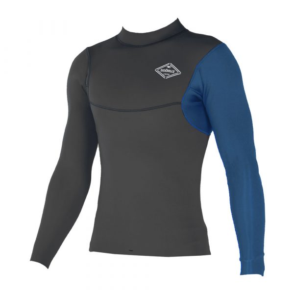 TOP-FIGHTER-LS-COLLAR-BLACK-HOMME