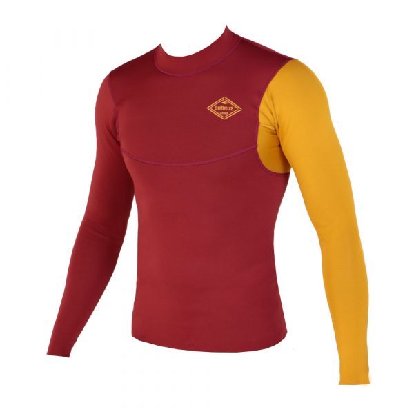 TOP-FIGHTER-LS-COLLAR-RED-HOMME