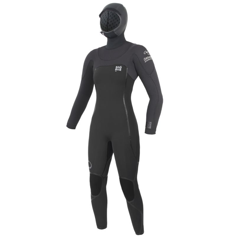 Women's GURU+ 5/4 U-zip Hooded Wetsuit