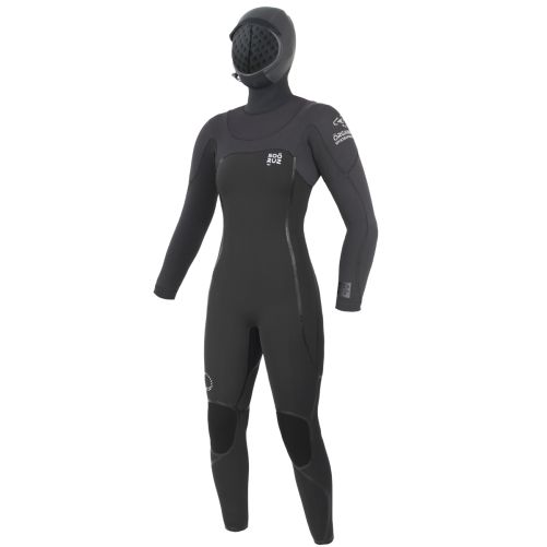GURU+ 5/4 U-zip wetsuit (women · hooded)