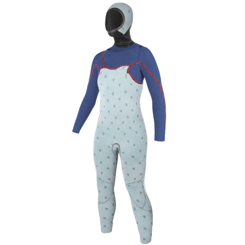 Women's GURU+ 5/4 U-zip Hooded Wetsuit