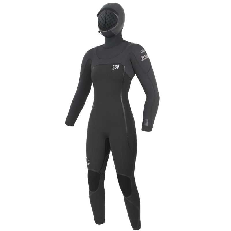 Neopreno GURU+ 6/5/4 U-zip con capucha mujer